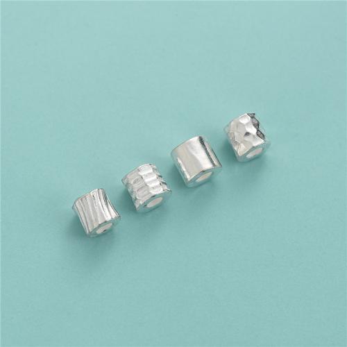 Spacer Beads Jewelry 925 Sterling Silver DIY silver color Approx 2.5-2.6mm Sold By PC