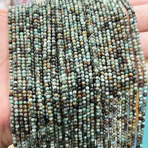 Türkis Perlen, Afrikanisches Türkis, rund, DIY & verschiedene Größen vorhanden, gemischte Farben, verkauft von Strang