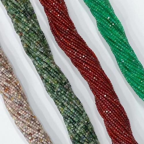 Perles agates, Agate, cadre, DIY & différents matériaux pour le choix & facettes, plus de couleurs à choisir, 2.50x2.50mm, Vendu par Environ 38-39 cm brin