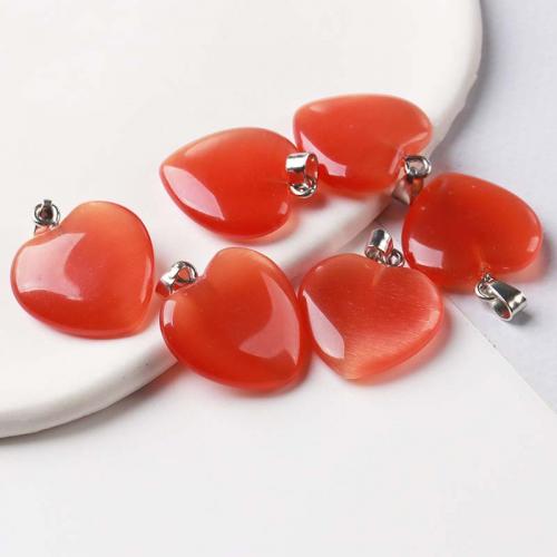 Cats Eye Jewelry Beads Heart DIY Sold By PC