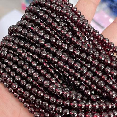 Natural Garnet Beads Round DIY garnet Sold By Strand