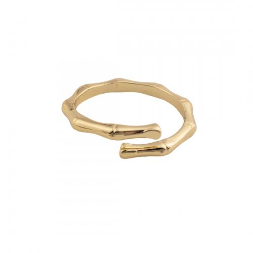 Ring Finger mosiądz, 14K złota chromowana, biżuteria moda & dla kobiety, bez zawartości niklu, ołowiu i kadmu, 22x22x2mm, średnica wewnętrzna:około 18mm, sprzedane przez PC