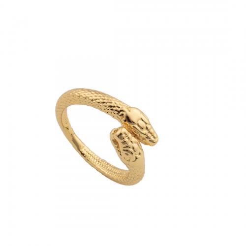 Ring Finger mosiądz, 14K złota chromowana, biżuteria moda & dla kobiety, bez zawartości niklu, ołowiu i kadmu, 23x23x4mm, średnica wewnętrzna:około 17mm, sprzedane przez PC