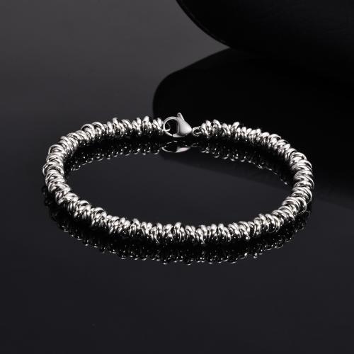 Stainless Steel Jewelry Bracelet 304 Stainless Steel fashion jewelry & Unisex original color 5.80mm Sold By PC