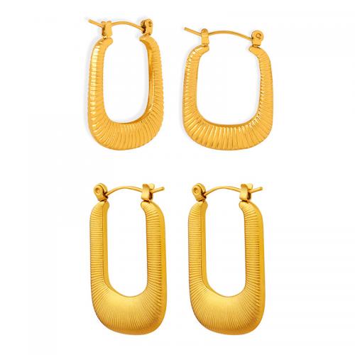 Collier chaîne chandail , Acier titane, bijoux de mode & styles différents pour le choix & pour femme, doré, 33x8x13mm, Vendu par paire