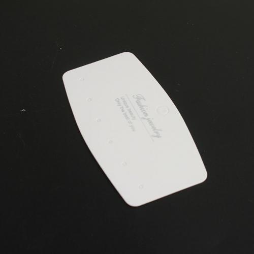 Scheda display, carta, Sostenibile, bianco, 89.70x50x0.20mm, Appross. 100PC/borsa, Venduto da borsa