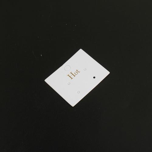 Карточка дисплея, бумага, Устойчивого, белый, 44.80x39.60x0.40mm, Приблизительно 100ПК/сумка, продается сумка