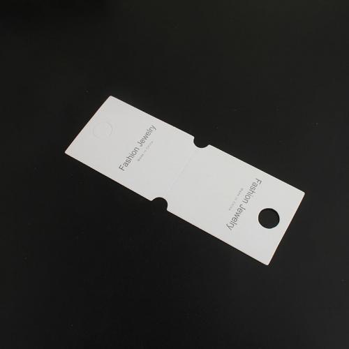 Exibição cartão, papel, Sustentável, branco, 139.20x49.50x0.20mm, Aprox 200PCs/Bag, vendido por Bag