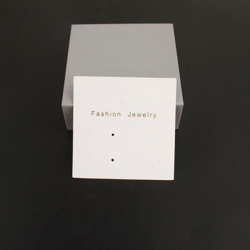 Jewelry Card Paper durable white Approx Approx Sold By Bag