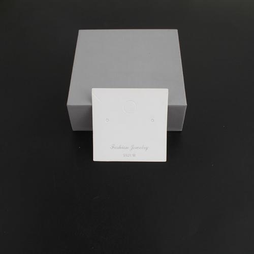 Карточка дисплея, бумага, Устойчивого, белый, 80.25x8.20x0.20mm, отверстие:Приблизительно 60x60x0.2mm, Приблизительно 200ПК/сумка, продается сумка