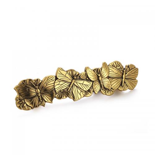 Hair Snap Clips, Tibetan Style, Butterfly, plated, vintage & for woman, more colors for choice, nickel, lead & cadmium free, 88.50x25mm, Sold By PC