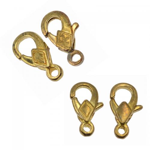 Brass Lobster Clasp, plated, different styles for choice & for woman, original color, Sold By PC
