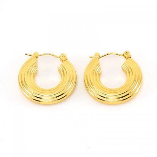 Stainless Steel Lever Back Earring 304 Stainless Steel Vacuum Ion Plating fashion jewelry & for woman golden nickel lead & cadmium free Sold By Pair