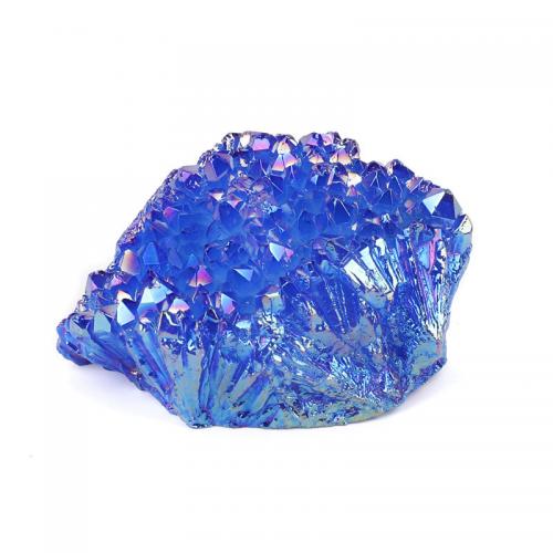 Fashion Decoration Quartz irregular plated for home and office & druzy style blue Sold By PC