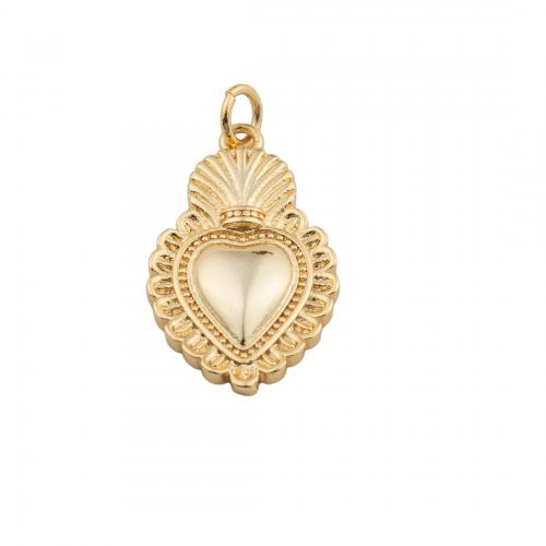 Brass Heart Pendants high quality plated DIY nickel lead & cadmium free Approx 4mm Sold By PC