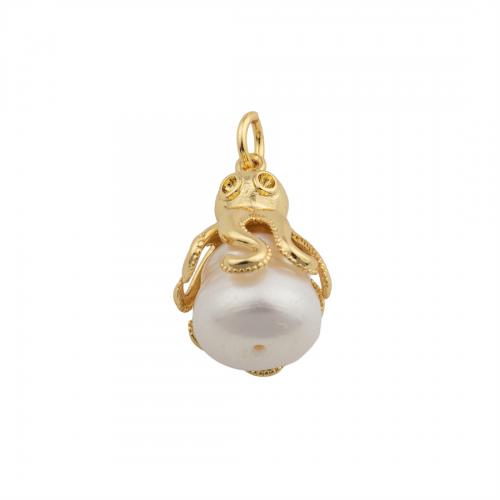 Brass Jewelry Pendants with Plastic Pearl high quality plated DIY nickel lead & cadmium free Approx 3mm Sold By PC