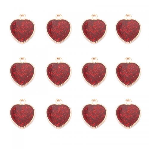 Tibetan Style Heart Pendants, DIY & enamel, more colors for choice, nickel, lead & cadmium free, Sold By PC