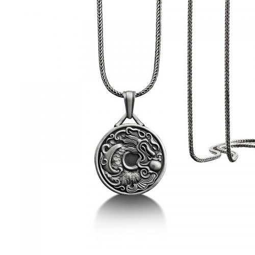 Титановые стали ожерелье, stannum, с титан, ювелирные изделия моды & Мужский, длина:Приблизительно 23.62 дюймовый, продается PC