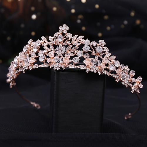 Bridal Tiaras, Tibetan Style, handmade, fashion jewelry & for woman & with rhinestone, more colors for choice, nickel, lead & cadmium free, Inner Diameter:Approx 150mm, Sold By PC