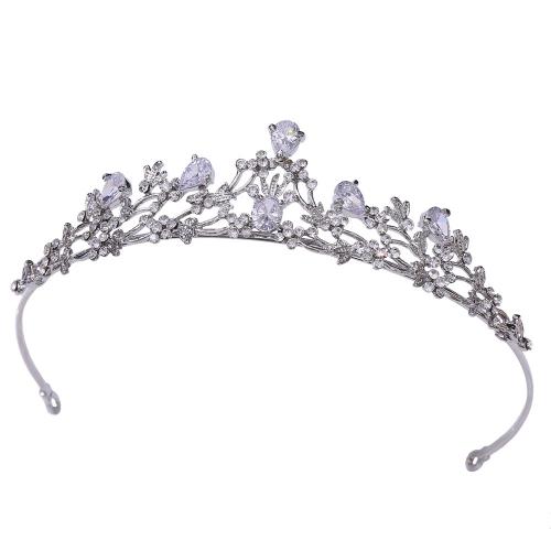 Bridal Tiaras, Tibetan Style, micro pave cubic zirconia & for woman & with rhinestone, nickel, lead & cadmium free, Inner Diameter:Approx 140mm, Sold By PC