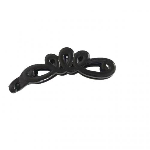 Hair Claw Clips, ABS Plastic, fashion jewelry & for woman, black, 100mm, 12PCs/Lot, Sold By Lot