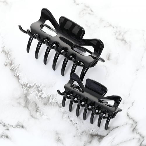 Hair Claw Clips ABS Plastic fashion jewelry & for woman black Sold By Lot