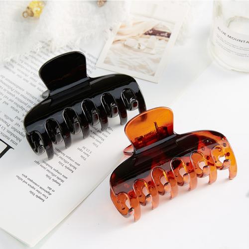 Hair Claw Clips, ABS Plastic, fashion jewelry & for woman, more colors for choice, 86x50x40mm, Sold By PC