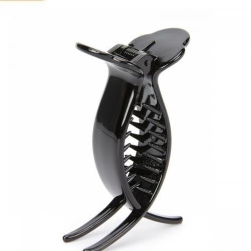 Hair Claw Clips, ABS Plastic, fashion jewelry & for woman, black, 83x30x47mm, 12PCs/Lot, Sold By Lot