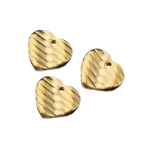 Stainless Steel Heart Pendants, 304 Stainless Steel, Vacuum Ion Plating, Different Shape for Choice & DIY, more colors for choice, 20PCs/Bag, Sold By Bag