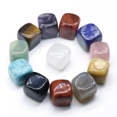 Fashion Decoration, Gemstone, Cube, for home and office, mixed colors, 25mm, 12PCs/Box, Sold By Box