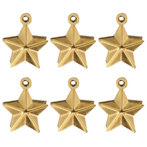 Stainless Steel Pendants, 304 Stainless Steel, Star, Vacuum Ion Plating, DIY, more colors for choice, 13mm, Hole:Approx 1.5mm, 20PCs/Bag, Sold By Bag
