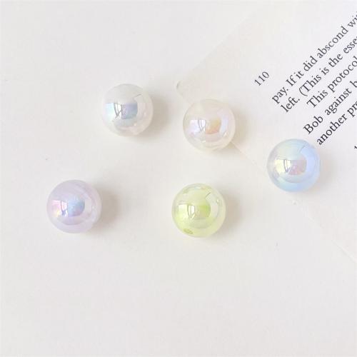 Acrylic Jewelry Beads Round DIY 15mm Approx Sold By Bag