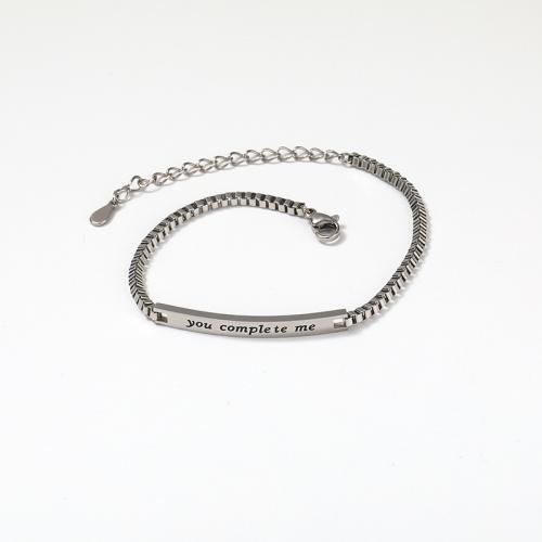 Titanium Steel Bracelet & Bangle, Vacuum Ion Plating, Unisex & different styles for choice, original color, Sold By PC