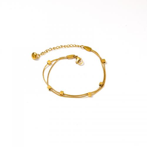 Titanium Steel Bracelet & Bangle with 5CM extender chain Vacuum Ion Plating for woman Length Approx 15 cm Sold By PC