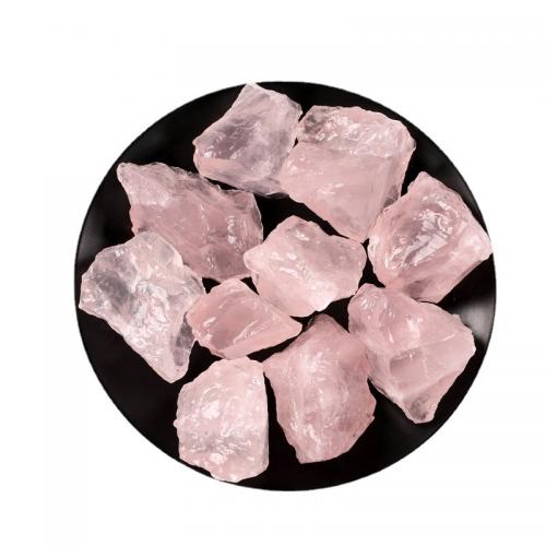 quartz rose décoration, Irrégulière, normes différentes pour le choix, 100sol/lot, Vendu par lot