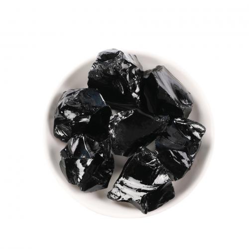 Obsidian Dekoration, Unregelmäßige, verschiedene Größen vorhanden, 100G/Menge, verkauft von Menge