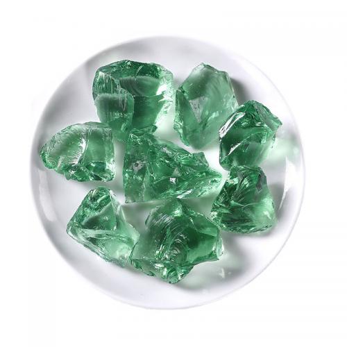 vidrilho enfeites, Irregular, tamanho diferente para a escolha, verde claro, 100G/Lot, vendido por Lot