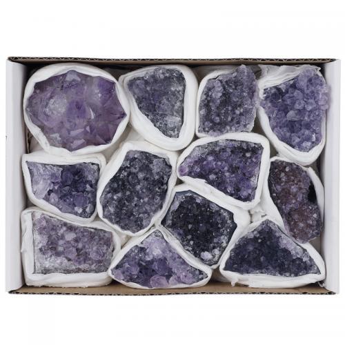 Fashion Decoration Amethyst with paper box Nuggets for home and office & druzy style purple Length about 30-60mm Sold By Box