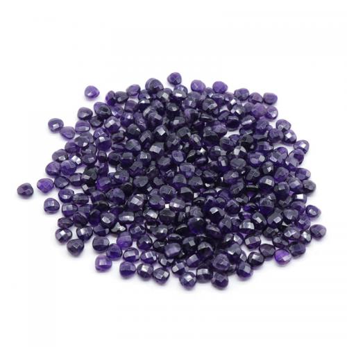 Natural Amethyst Beads, Teardrop, DIY & faceted, purple, 8mm, 10PCs/Bag, Sold By Bag