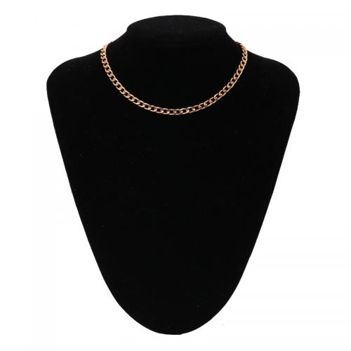Messing Halskette, mit Verlängerungskettchen von 10CM, plattiert, für Frau, keine, frei von Nickel, Blei & Kadmium, Länge:ca. 35 cm, verkauft von PC