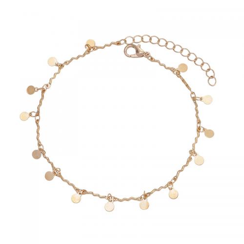 Brass Anklet with 5CM extender chain Round plated for woman nickel lead & cadmium free Length Approx 21 cm Sold By PC
