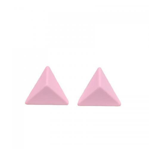 Acrylic Jewelry Earring, Triangle, painted, fashion jewelry & for woman, more colors for choice, 28x30mm, Sold By Pair
