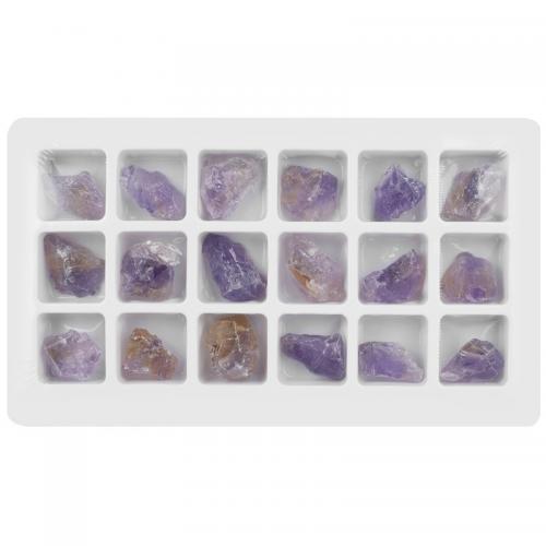 Fashion Decoration, Ametrine, with PVC Plastic, irregular, mixed colors, Length about 20-30mm, 18PCs/Box, Sold By Box