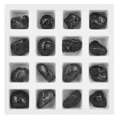 Decoración de Moda, Piedras preciosas, con plástico PVC, Irregular, Negro, Length about 30-40mm, 16PCs/Caja, Vendido por Caja
