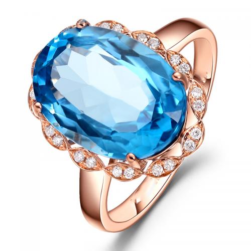 Ring Finger mosiądz, ze Kryształ, Owal, Powlekane, biżuteria moda & dla kobiety & z kamieniem, dostępnych więcej kolorów, bez zawartości niklu, ołowiu i kadmu, inner diameter:17-18mm, sprzedane przez PC