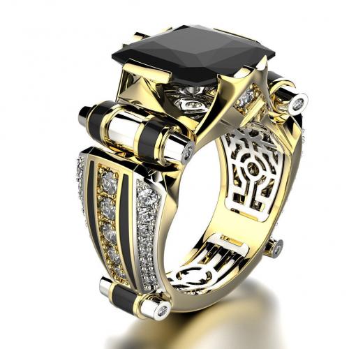 Brass Finger Ring, with Crystal, plated, vintage & fashion jewelry & different size for choice & for man & with rhinestone, more colors for choice, nickel, lead & cadmium free, Sold By PC