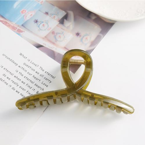 Hair Claw Clips, Plastic, handmade, fashion jewelry & for woman, more colors for choice, 130x50x46mm, Sold By PC