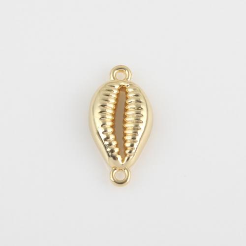 Brass Jewelry Connector, Teardrop, gold color plated, DIY & 1/1 loop, nickel, lead & cadmium free, 16.80x8.20x3.40mm, Sold By PC