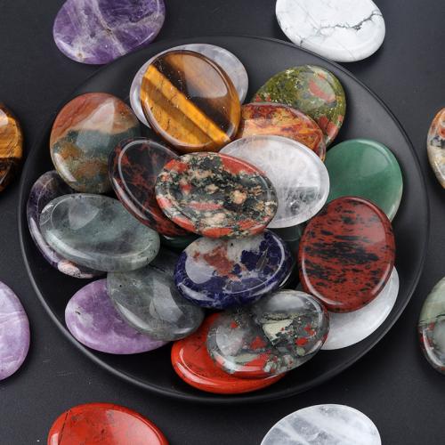 Fashion Decoration, Gemstone, Oval, fashion jewelry & different materials for choice, more colors for choice, 35x45mm, Sold By PC