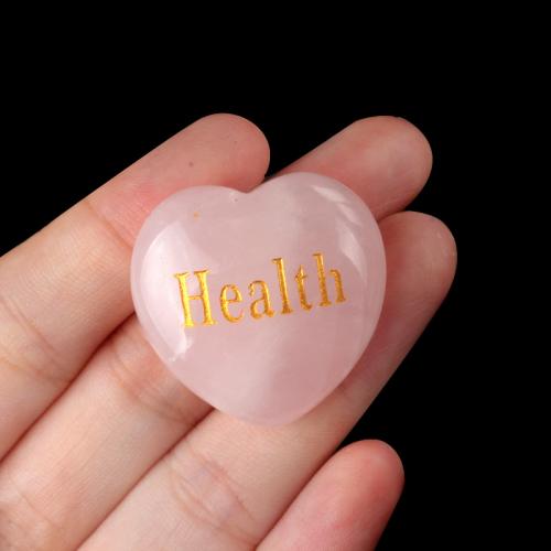 Fashion Decoration, Rose Quartz, Heart, different designs for choice, pink, 30x30mm, Sold By PC